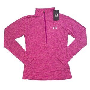 Under Armour Women's UA Tech Twist 1/2 Zip Long Sleeve Breathable Shirt 1320128